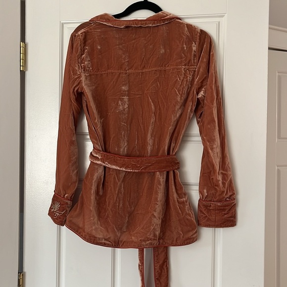SCOTCH & SODA MAISON SCOTCH breakfast in bed velvet wrap top size small - Picture 5 of 5